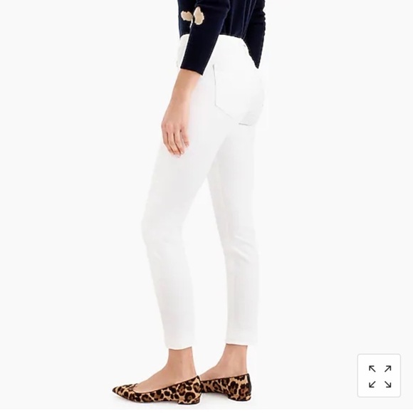 J Crew 8" toothpick jean in white A2972 - Picture 4 of 6